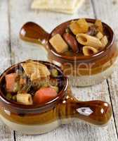 Minestrone Noodle And Vegetable Soup