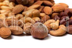 Mix of raw and roasted nuts