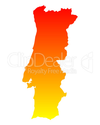 Karte von Portugal Karte von Portugal