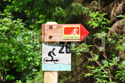 Schild Nordic Walking