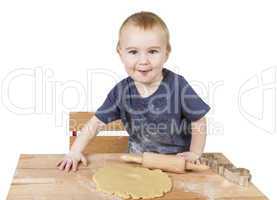 child making cookies