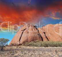 Wild landscape in the australian outback, Northern Territory