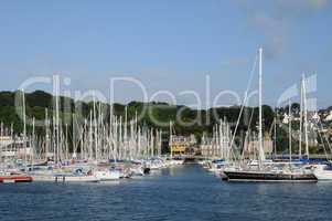 Brittany, the harbour of Perros Guirec