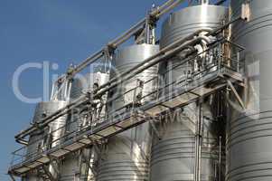 France, inoxidable metal wine tank in Provence