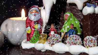 german confectioner gingerbread house dolly left close snow 10779