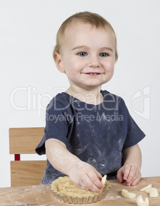 child making cookies