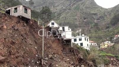 Unwetter und Erdrutsch auf Madeira
