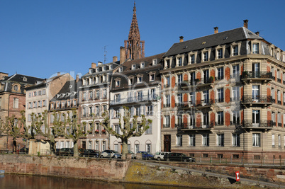 Alsace, old and historical district in Strasbourg