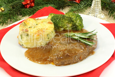 Hirschsteak