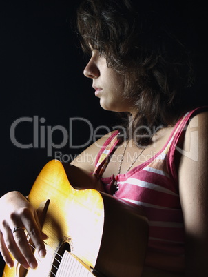 girl with a guitar