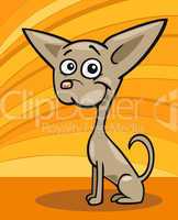 Chihuahua dog cartoon illustration