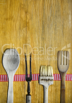 Assortment of wooden spoons