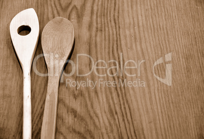 Assortment of wooden spoons