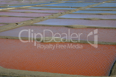 France, the salt evaporation pond in Guerande