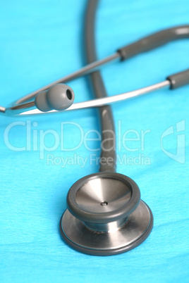 Doctor's stethoscope and chart a patient's heart