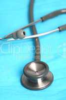 Doctor's stethoscope and chart a patient's heart