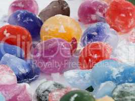 Colour balls of ice
