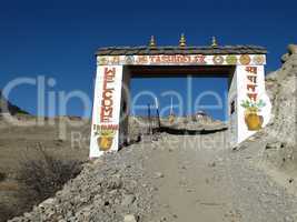 Archway In Manang