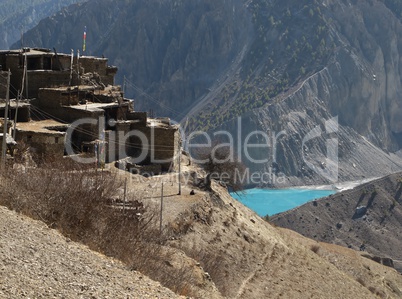 Ghusang And Lake Ganggapurna