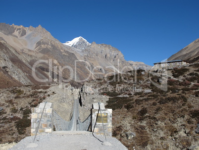 Suspension bridge in Nepal