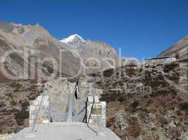 Suspension bridge in Nepal