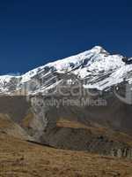 Chulu, High Mountain In The Himalayas