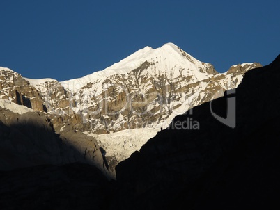 High Mountain Peak In The Annapurna Conservation Area