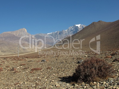 Landscape Between Muktinath And Kagbeni