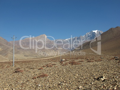 Desertlike Landscape Between Muktinath And Kagbeni