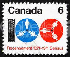Postage stamp Canada 1971 Computer Tape and Reels
