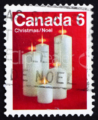 Postage stamp Canada 1972 Candles, Christmas