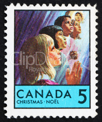 Postage stamp Canada 1969 Children of Various Races, Christmas