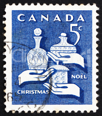 Postage stamp Canada 1965 Gifts of the Wise Men, Christmas