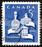 Postage stamp Canada 1965 Gifts of the Wise Men, Christmas
