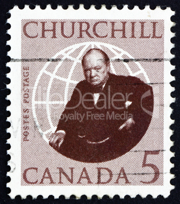 Postage stamp Canada 1965 Sir Winston Spencer Churchill