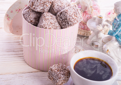 gingerbreads with chocolate  and coconut