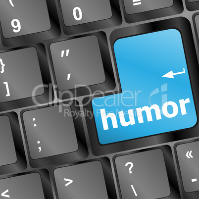 keyboard with humor word