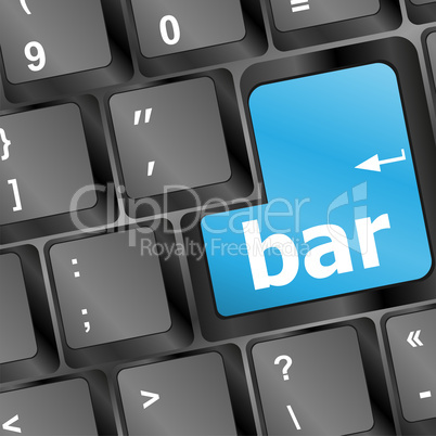 bar button on the digital keyboard