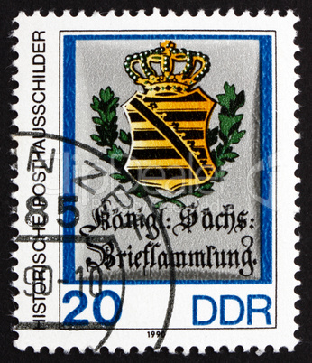Postage stamp GDR 1990 Royal Saxon Letter Collection