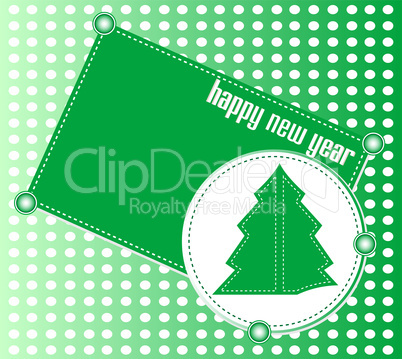 happy new year and christmas invitation card