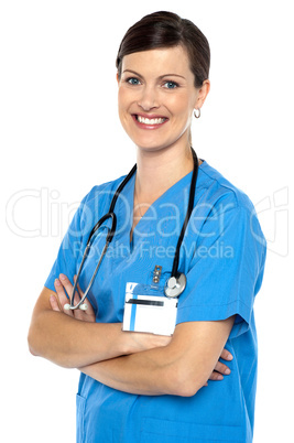 Confident cheerful medical professional Confident cheerful medical professional