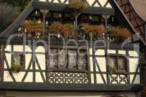 France, the small village of Kaysersberg in Alsace
