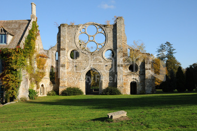 France, Yvelines,  les Vaux de Cernay abbey