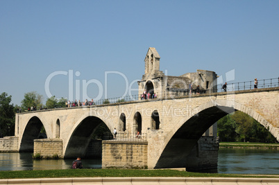 France, Le Pont  d Avignon in Provence