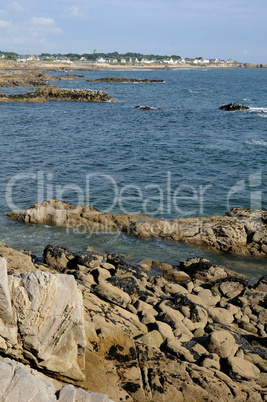 France, La Cote Sauvage in Batz sur Mer