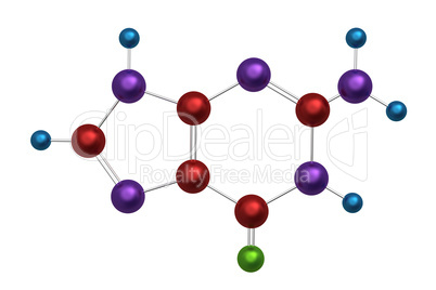Molecule of guanine