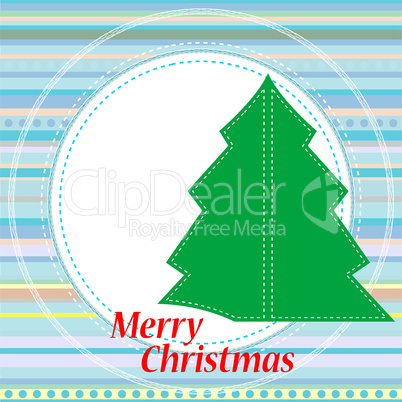 Christmas greetings card with abstract background