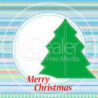 Christmas greetings card with abstract background