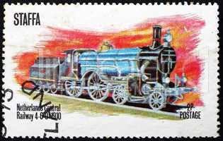 Postage stamp Staffa, Scotland 1973 Locomotive