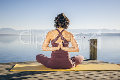 yoga frau